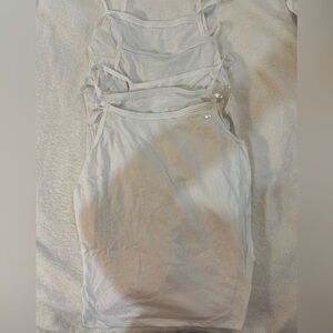 Lot of four - NWOT girls white under shirts, M 10/12